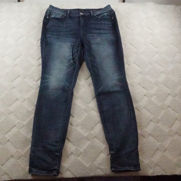 Judy Blue Skinny Fit Jean Womens 20W Stretchy Blue Denim - Picture 1 of 9